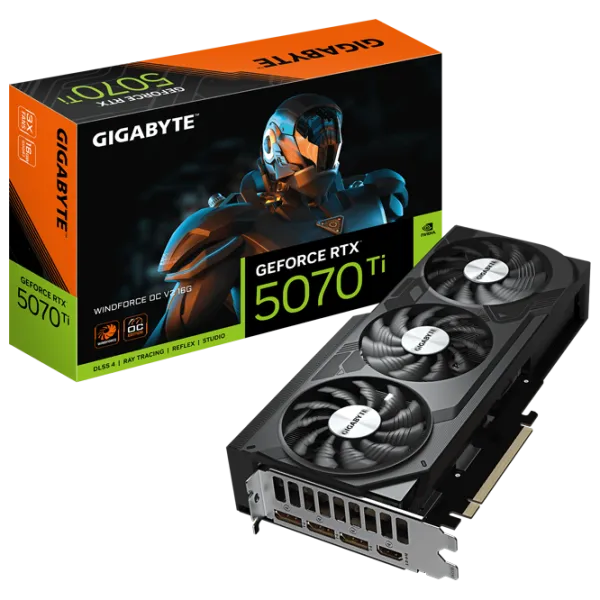 Видеокарта Gigabyte GeForce RTX 5070 Ti WINDFORCE OC V2  PCI Express x16 5.0 / 16 ГБ photo 9