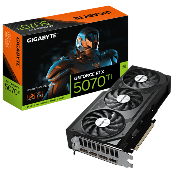 Видеокарта Gigabyte GeForce RTX 5070 Ti WINDFORCE OC V2  PCI Express x16 5.0 / 16 ГБ photo 9