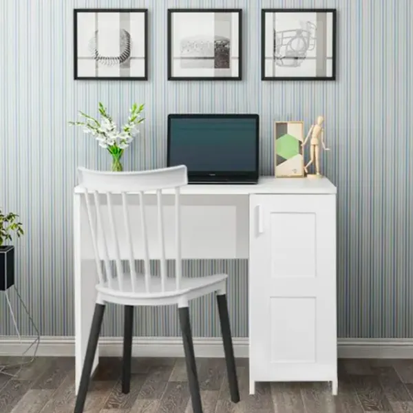 Masă de birou Trendy Mundus PAL melaminat/ White photo 4