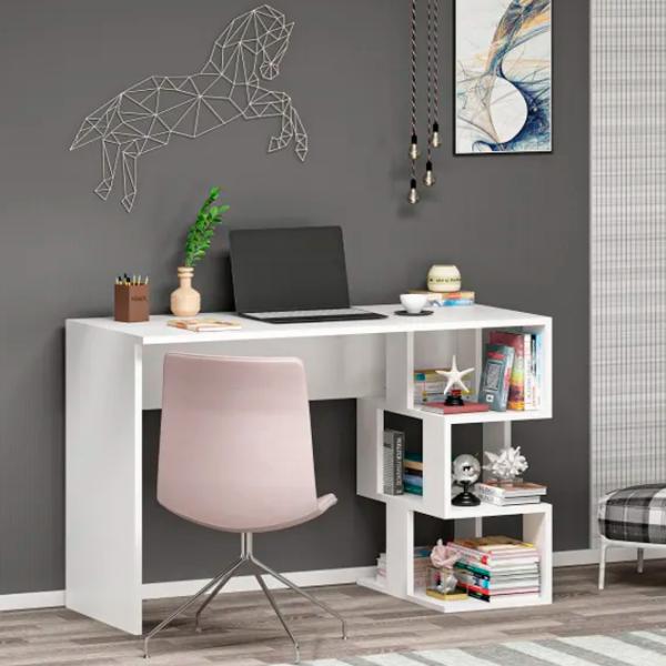 Masă de birou Trendy Dardanos Lemn/ White photo 3