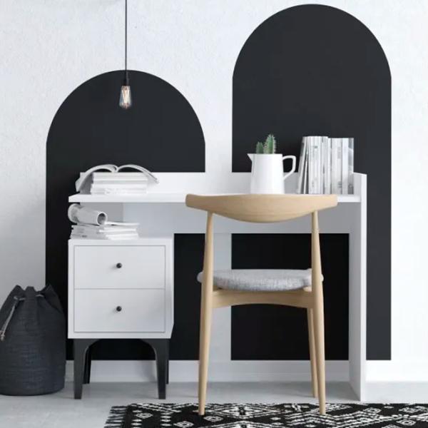 Masă de birou Trendy Dow PAL melaminat/ White photo 3