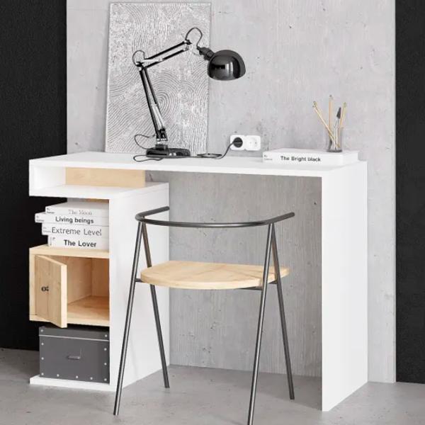 Masă de birou Trendy Tempus PAL melaminat/ White photo 4