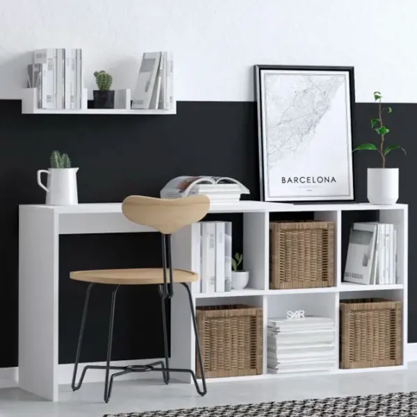 Masă de birou Trendy Jack PAL melaminat/ White photo 4