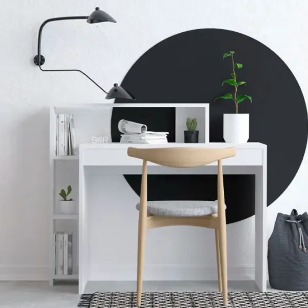 Masă de birou Trendy Trella PAL melaminat/ White photo 3