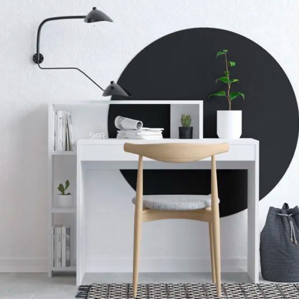 Masă de birou Trendy Trella PAL melaminat/ White photo 3