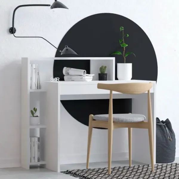 Masă de birou Trendy Trella PAL melaminat/ White photo 4