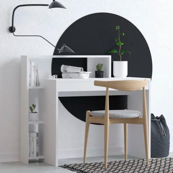 Masă de birou Trendy Trella PAL melaminat/ White photo 4