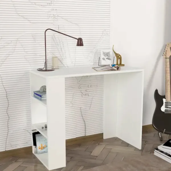 Masă de birou Trendy Netenya PAL melaminat/ White photo 3