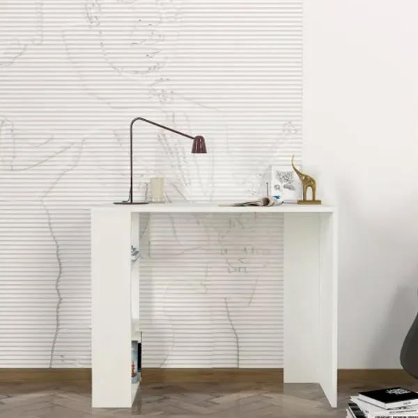 Masă de birou Trendy Netenya PAL melaminat/ White photo 4