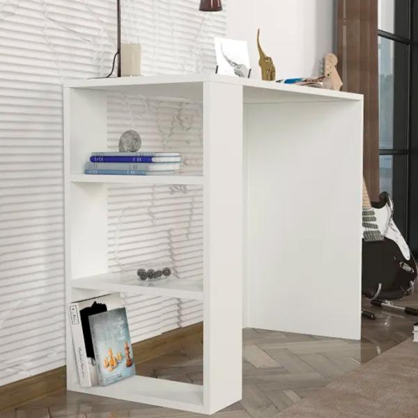 Masă de birou Trendy Netenya PAL melaminat/ White photo 5