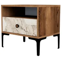 Noptiere Trendy Lizbon 50.8 x 56 x 40 / Metal / Black
