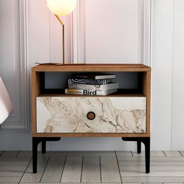 Noptiere Trendy Lizbon 50.8 x 56 x 40 / Metal / Black photo 3