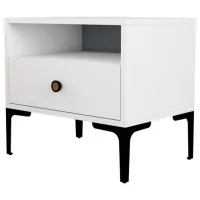 Noptiere Trendy Lizbon 50.8 x 56 x 40 / Metal / White