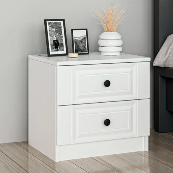 Noptiere Trendy Kale 40 x 54 x 47 / Lemn / White photo 5