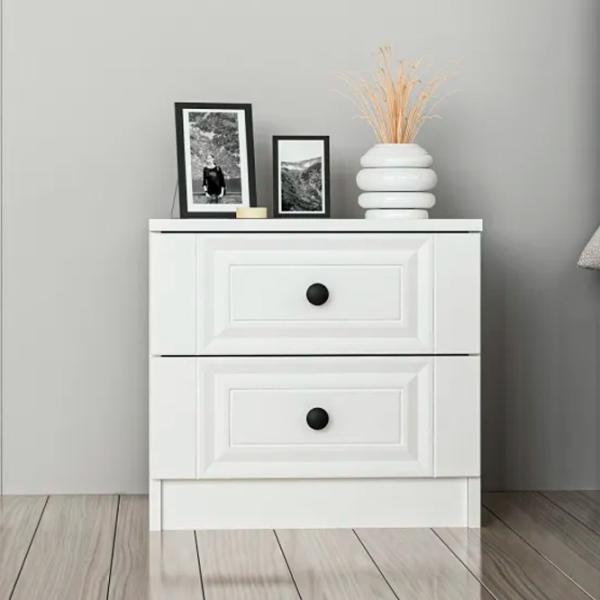 Noptiere Trendy Kale 40 x 54 x 47 / Lemn / White photo 6