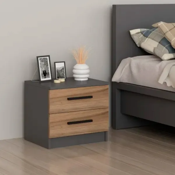 Тумбочки Trendy Kale 40 x 54 x 47см / Дерево / Антрацит photo 7