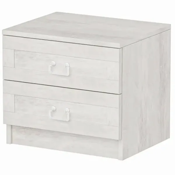 Noptiere Trendy Kale 40 x 54 x 47 / Lemn / White photo 2