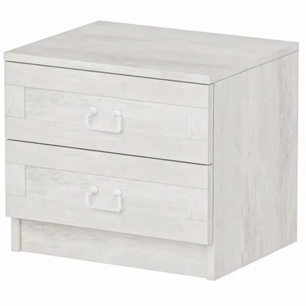Noptiere Trendy Kale 40 x 54 x 47 / Lemn / White photo 2