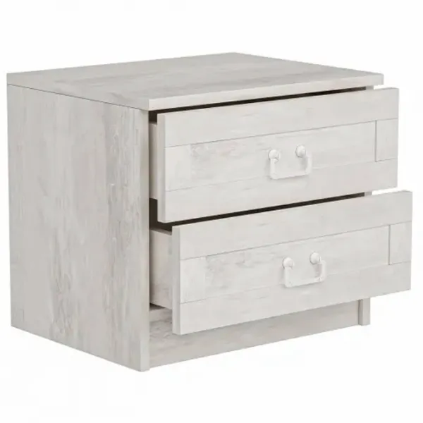 Noptiere Trendy Kale 40 x 54 x 47 / Lemn / White photo 3