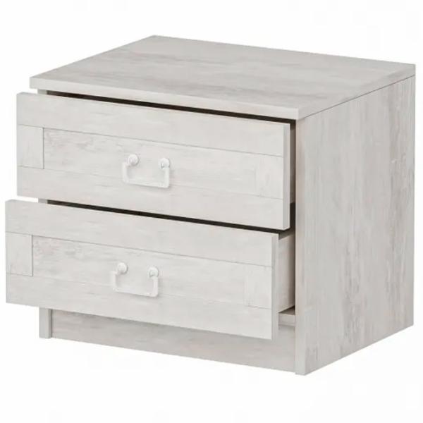Noptiere Trendy Kale 40 x 54 x 47 / Lemn / White photo 4