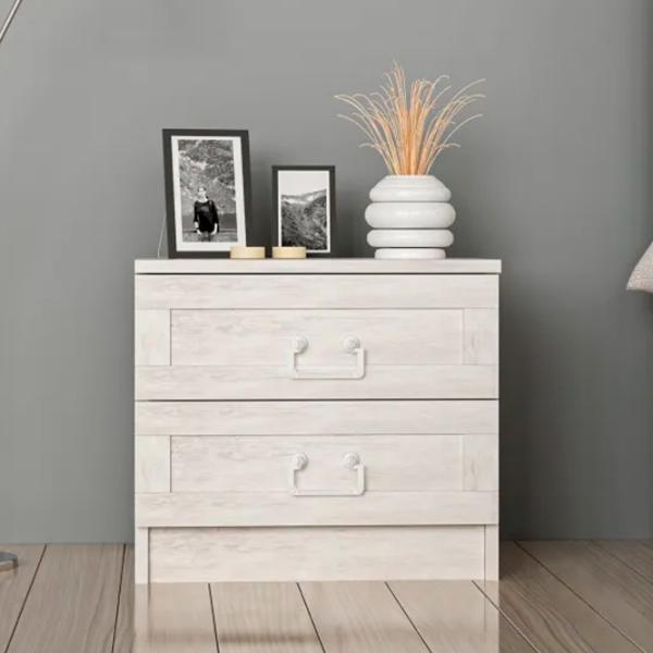Noptiere Trendy Kale 40 x 54 x 47 / Lemn / White photo 6
