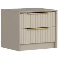 Noptiere Trendy Kale Luxe 45 x 53 x 45 / / Cream