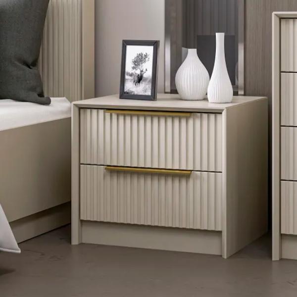 Noptiere Trendy Kale Luxe 45 x 53 x 45 / / Cream photo 6