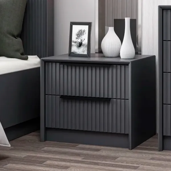 Тумбочки Trendy Kale Luxe Soft 53 x 45 x 45см / / Антрацит photo 4