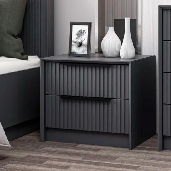 Тумбочки Trendy Kale Luxe Soft 53 x 45 x 45см / / Антрацит photo 4