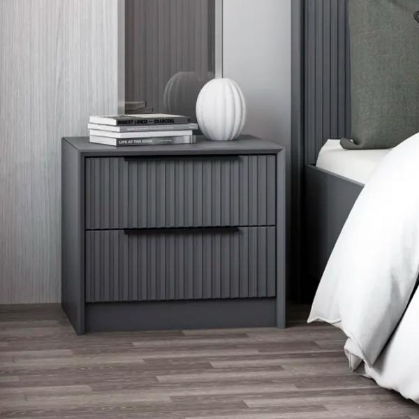 Тумбочки Trendy Kale Luxe Soft 53 x 45 x 45см / / Антрацит photo 5