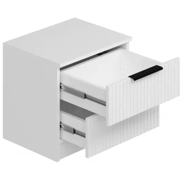 Noptiere Trendy Kale Plus 40 x 54 x 47 / Lemn / White photo 3