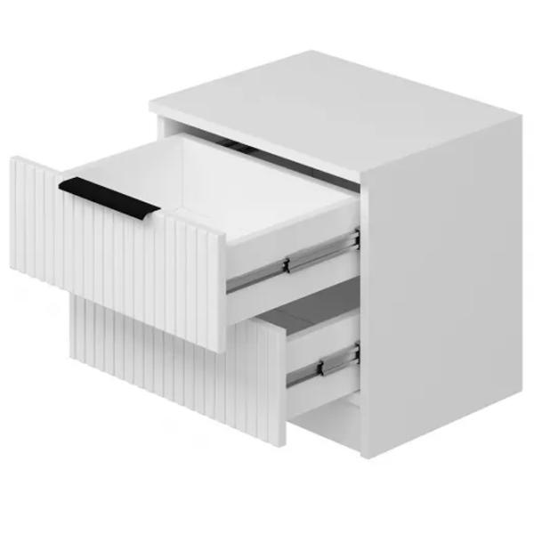 Noptiere Trendy Kale Plus 40 x 54 x 47 / Lemn / White photo 5