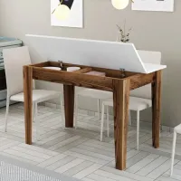 Кухонный стол зафиксированный Trendy Kiev ДСП/ Белый photo 4