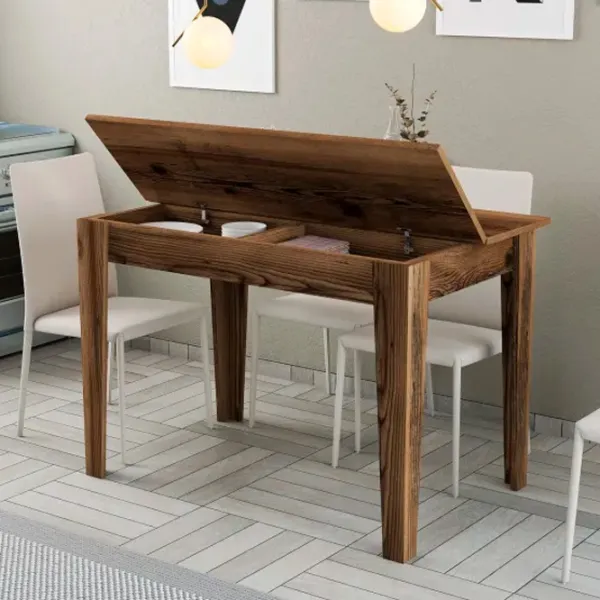 Кухонный стол зафиксированный Trendy Kiev ДСП/ Коричневый photo 4