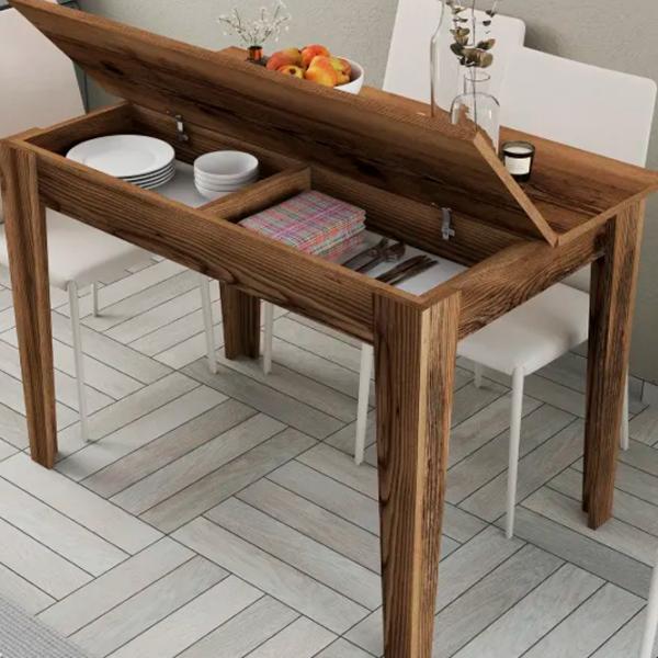 Кухонный стол зафиксированный Trendy Kiev ДСП/ Коричневый photo 5