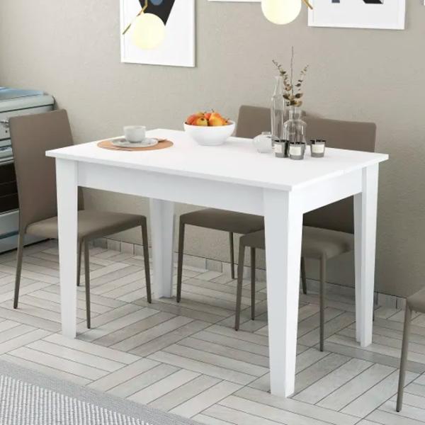 Masă de bucătărie fixă Trendy Kiev PAL/ White photo 2