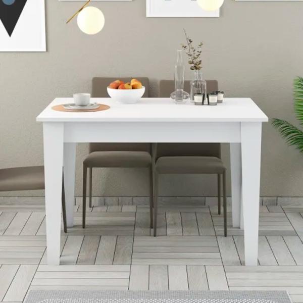 Masă de bucătărie fixă Trendy Kiev PAL/ White photo 3