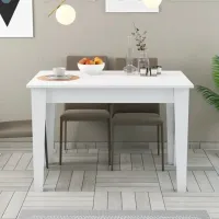 Кухонный стол зафиксированный Trendy Kiev ДСП/ Белый photo 3