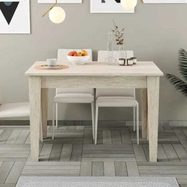 Masă de bucătărie fixă Trendy Kiev PAL/ Travertine photo 3