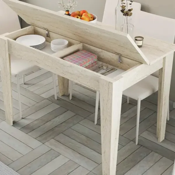 Masă de bucătărie fixă Trendy Kiev PAL/ Travertine photo 5
