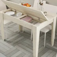 Кухонный стол зафиксированный Trendy Kiev ДСП/ Travertine photo 5
