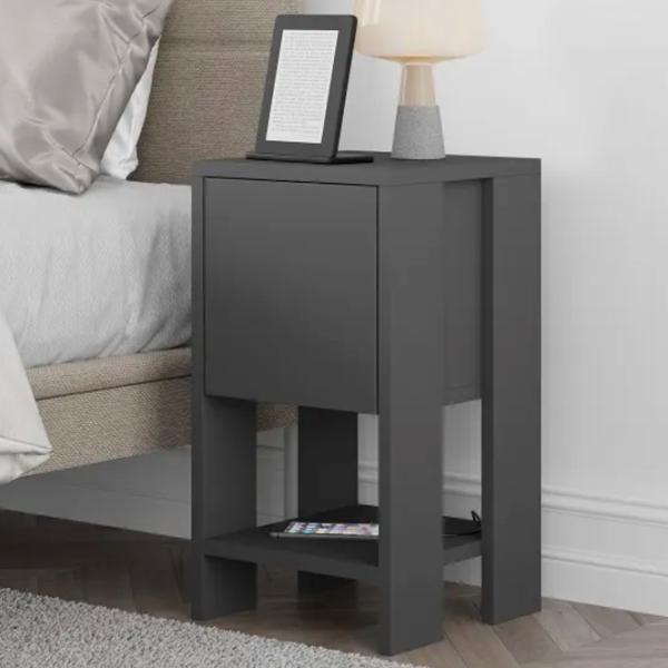 Тумбочки Trendy EMA 27 x 30 x 30см / Дерево / Антрацит photo 3