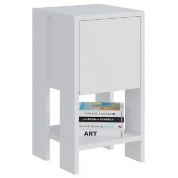 Noptiere Trendy EMA 27 x 30 x 30 / Lemn / White photo 1