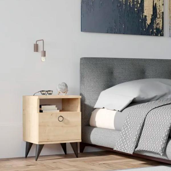 Тумбочки Trendy Barlo 50 x 40 x 40см / Дерево / Дуб Сонома photo 4