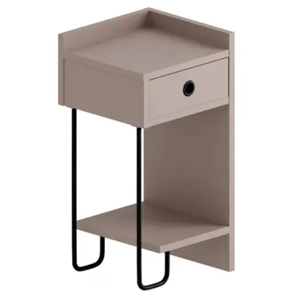 Noptiere Trendy Sirius Right 61 x 32 x 30 / PAL / Gray photo 1