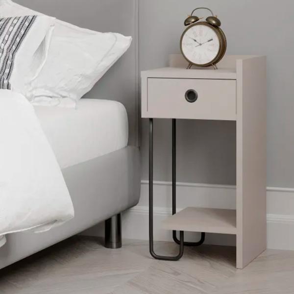 Noptiere Trendy Sirius Right 61 x 32 x 30 / PAL / Gray photo 2
