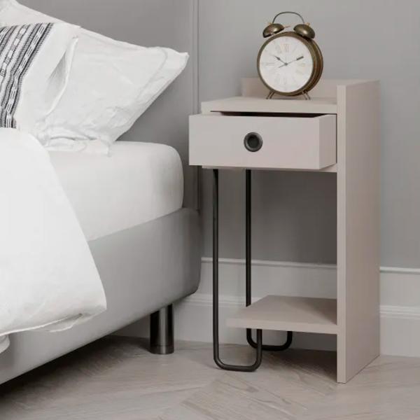Noptiere Trendy Sirius Right 61 x 32 x 30 / PAL / Gray photo 3