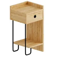 Noptiere Trendy Sirius Right 61 x 32 x 30 / PAL / Stejar Sonoma