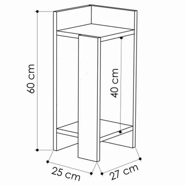 Тумбочки Trendy Elos stanga 60 x 25 x 27 см / ДСП меламин / Дуб Сонома photo 2