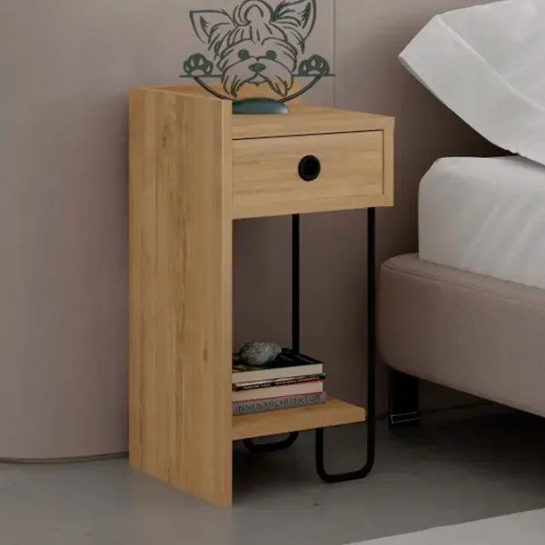 Тумбочки Trendy Sirius Left 61 x 32 x 30см / ЛДСП / Дуб Сонома photo 3